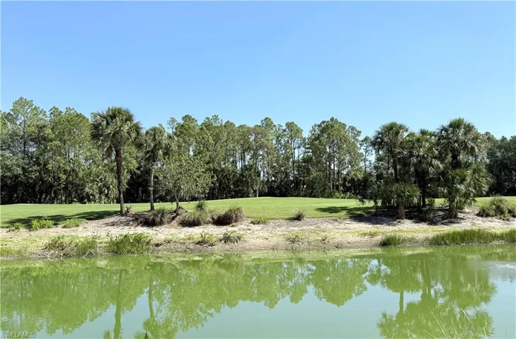 Back View of water, golf course and preserve