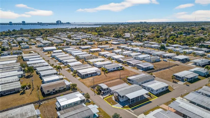 Aerial view of Old Bridge Village community