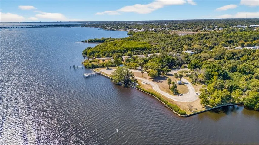Aerial view of 8.5 acre Palm Point