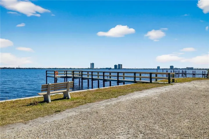 Palm Point Dock with a water view