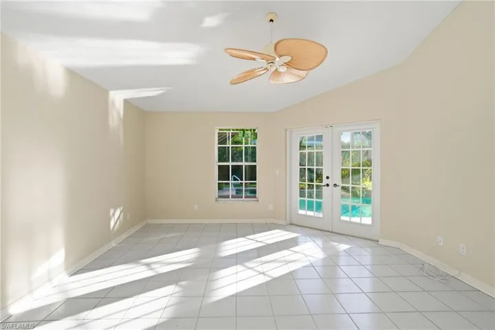 Primary Bedroom suite with Vaulted ceiling