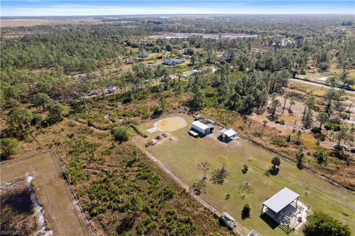 Aerial view featuring a rural view
