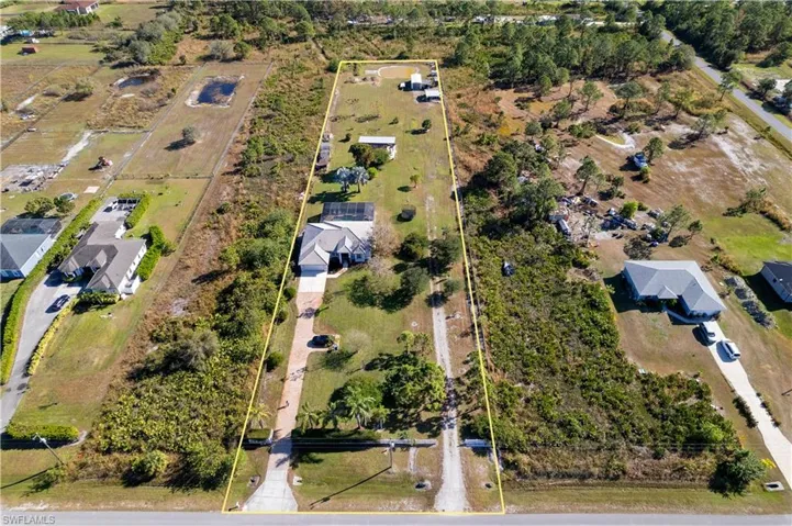Birds eye view of property