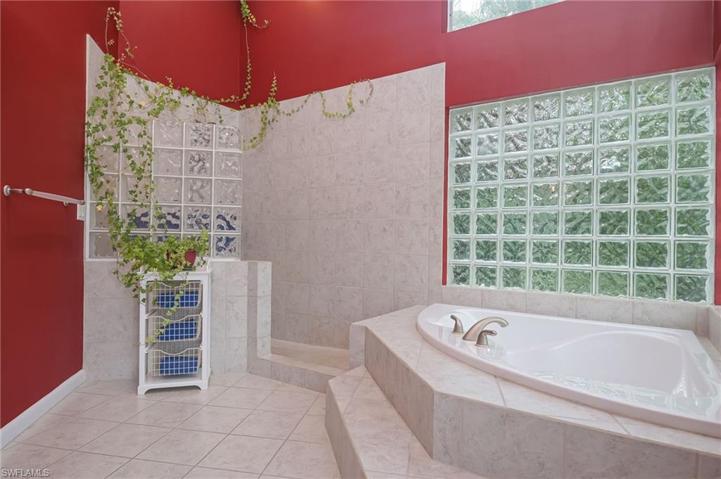 Walk-in shower and soaking tub