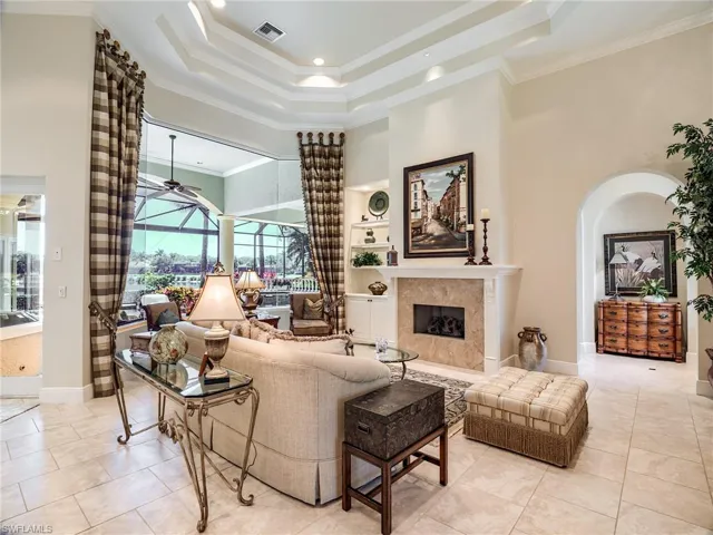 Living room with neutral colors and fabulous views
