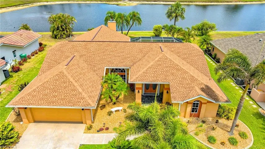 View from above of property featuring a nearby body of water
