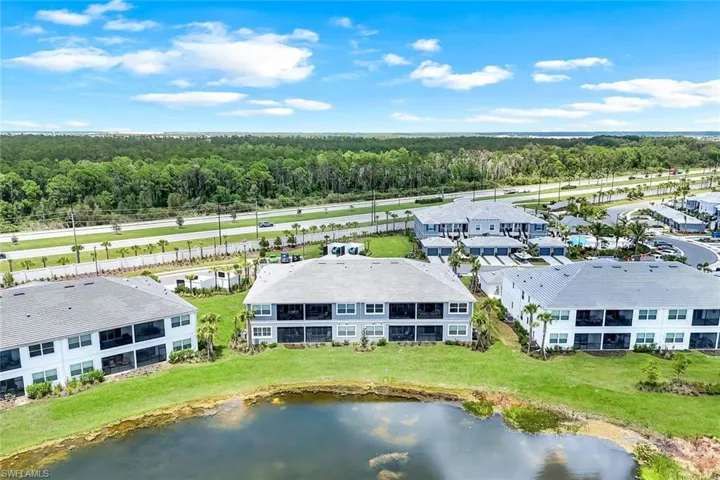 Aerial view of a heavily wooded area