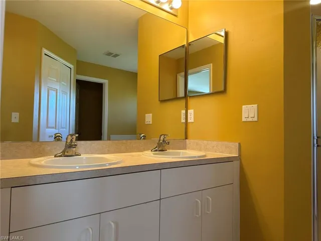 Bathroom with double vanity