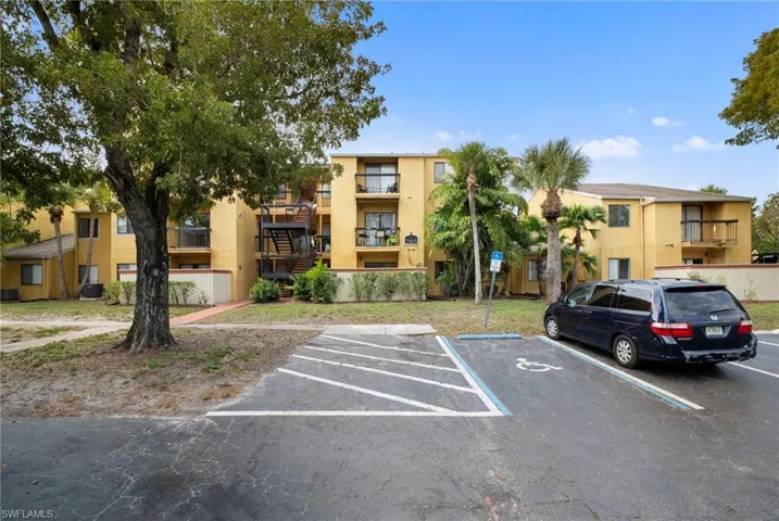 View of uncovered parking lot
