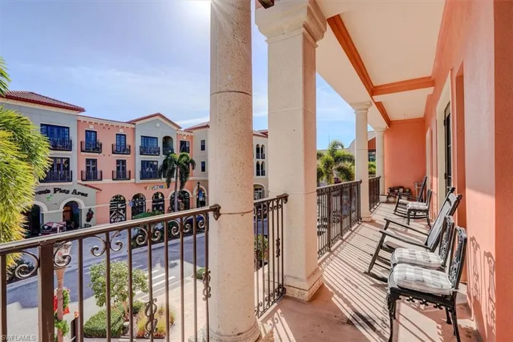 View on balcony