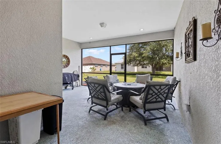 View of dining space