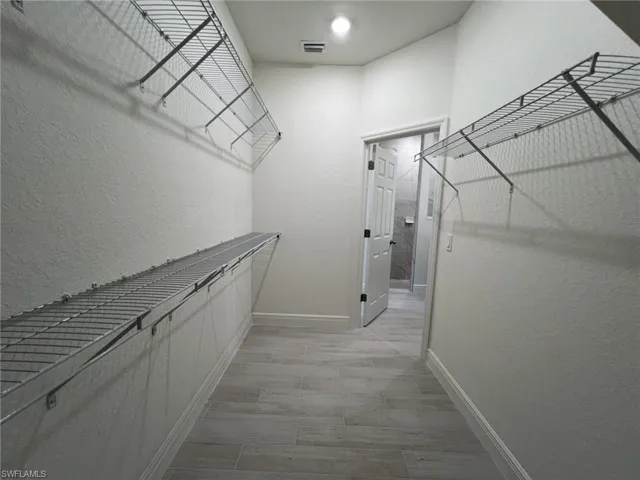 Spacious closet featuring wood tiled floors
