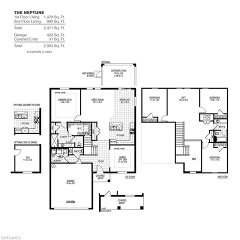 View of floor plan / room layout