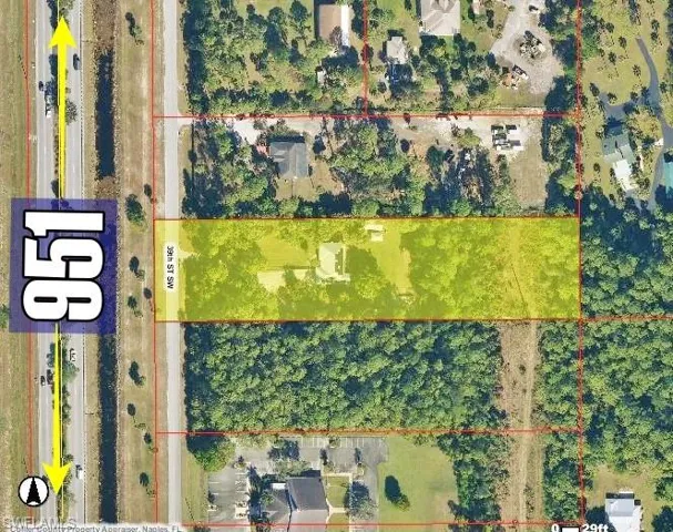 Map of property location featuring property parcel outlined