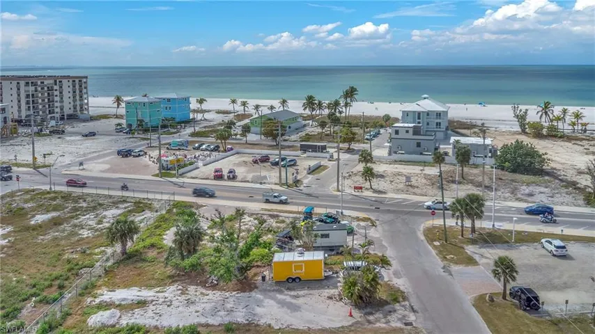 Bird's eye view of a large body of water