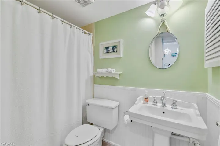 With tub and shower