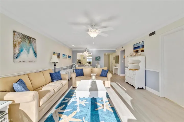 Spacious living area being sold furnished