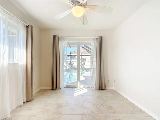 2nd Downstairs Bedroom w/pool view