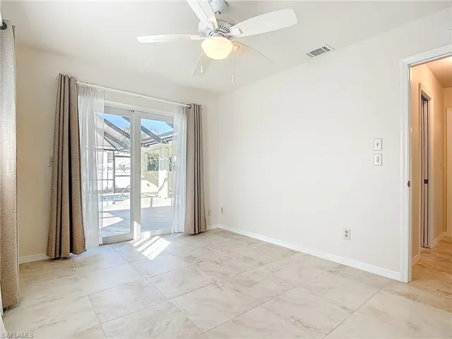 2nd Downstairs Bedroom w/Slider to Pool