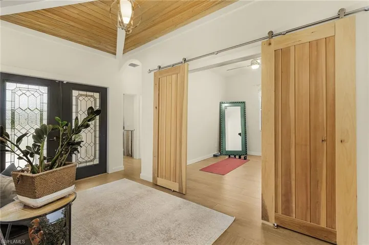 Den with Barn Doors.