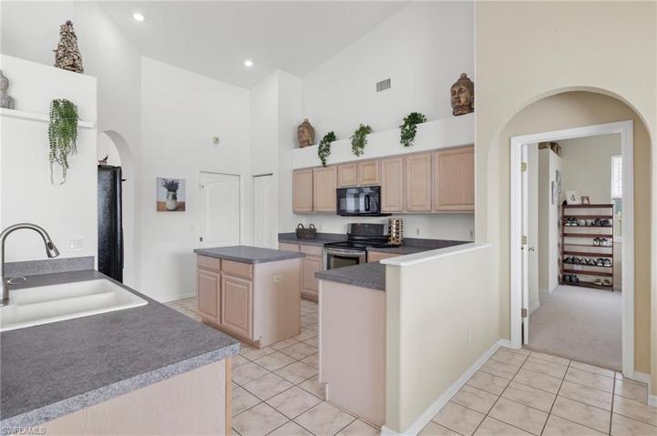 Kitchen just off the master bedroom and breakfast nook