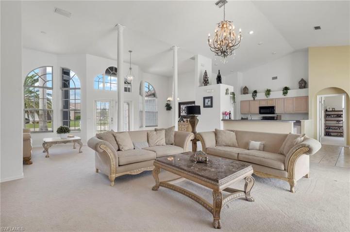 GREAT ROOM visible from kitchen with lots of Living Space