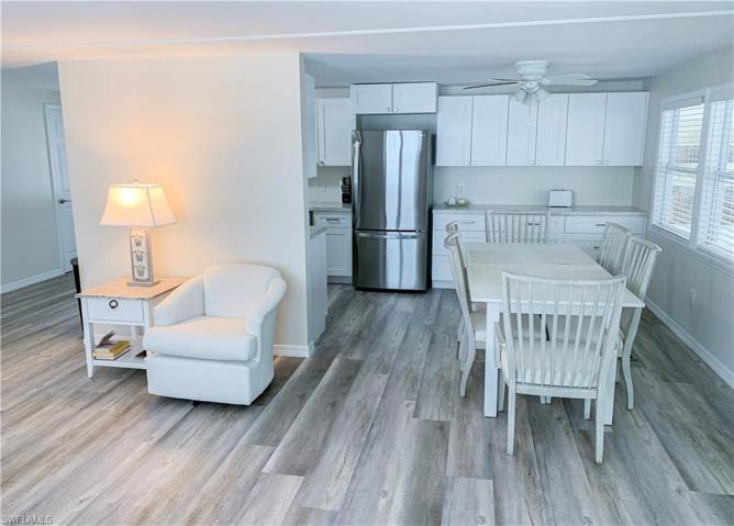 Living, dining area