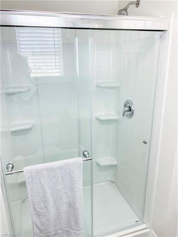 Primary bedroom with new shower