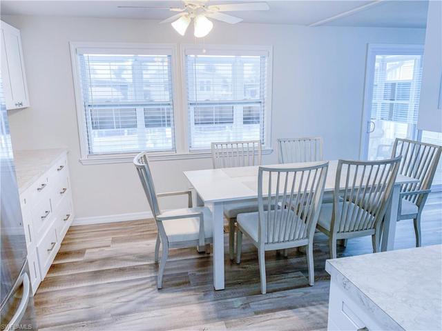 Dining area open to living room