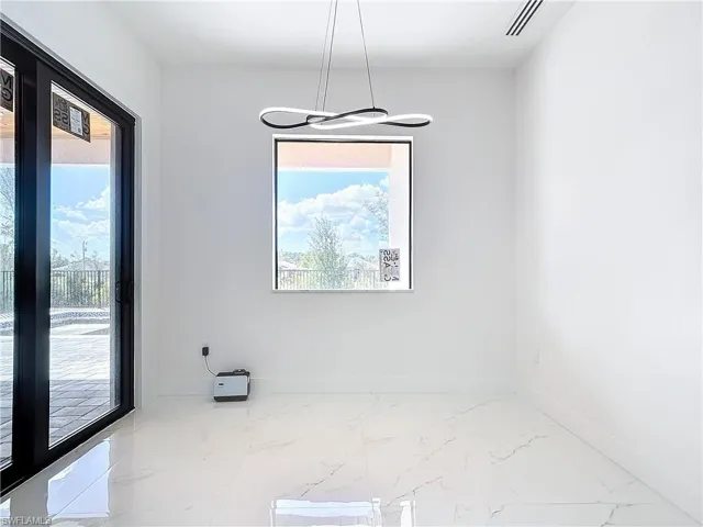 View of unfurnished dining area