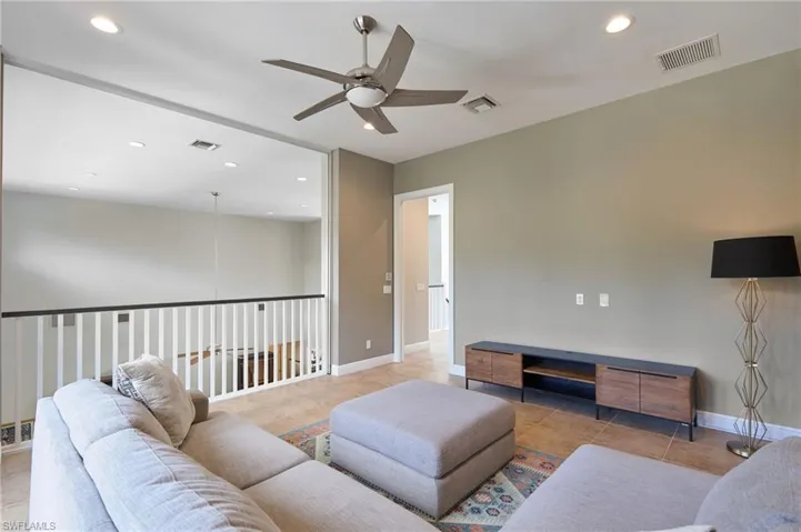 Loft open view to living area