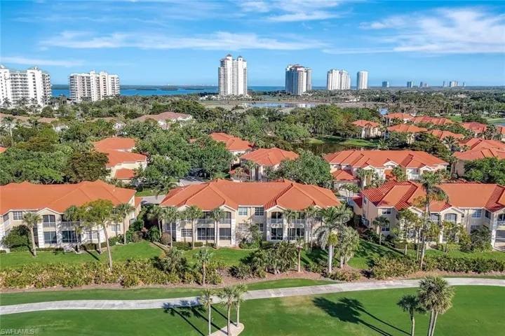 Aerial view of the Condo,center.
