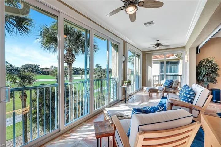 Sunroom / solarium with Western Views