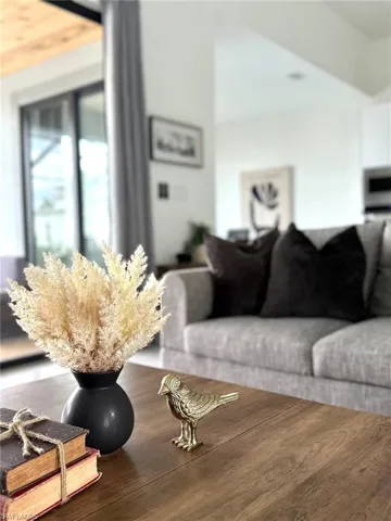 Living room featuring wood finished floors