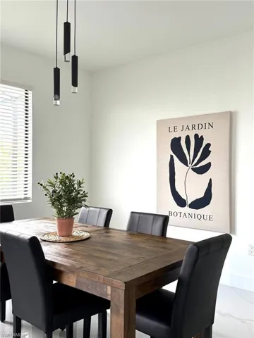 View of dining area