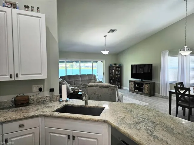 lake view from kitchen