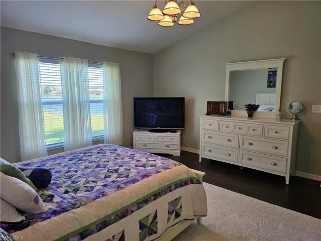 lake view from master bedroom