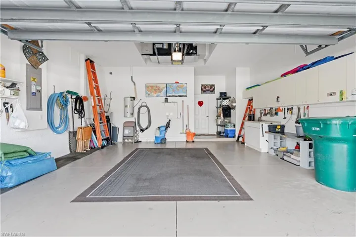 Garage with electric panel