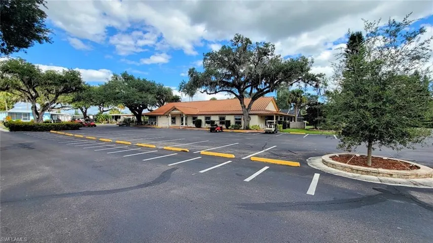 Community center, pool, shuffleboard courts