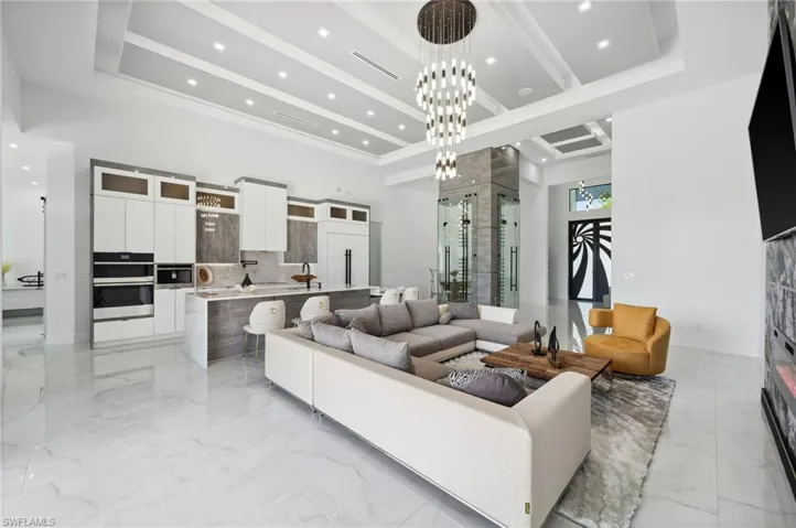 Living Room, Kitchen and Foyer