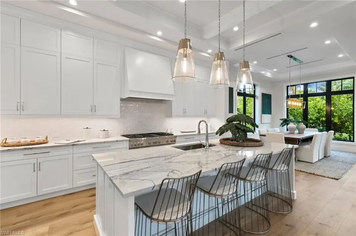 Quartize Stone (instead of more common man made Quartz) grace the Countertops