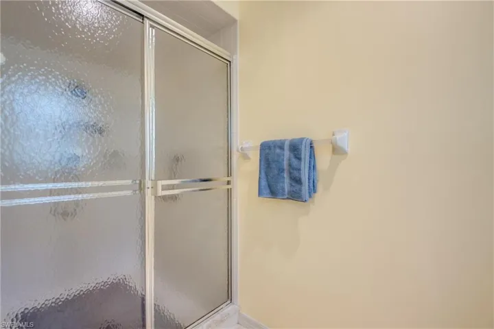 Bathroom featuring a Large Walk-In Shower in wet area.
