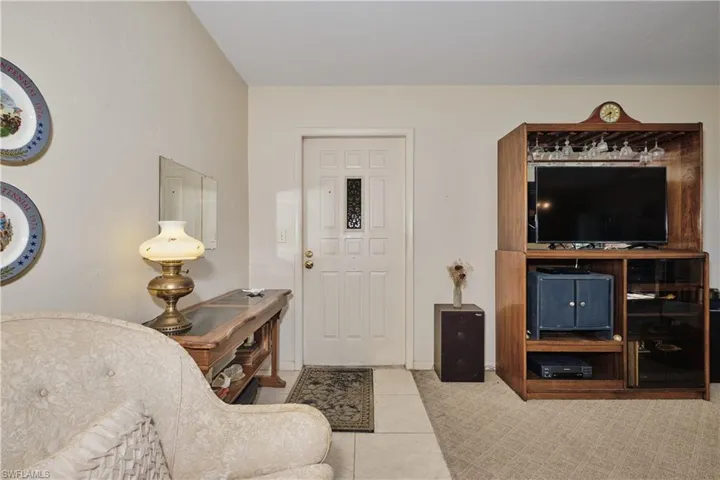 View of tiled foyer entrance