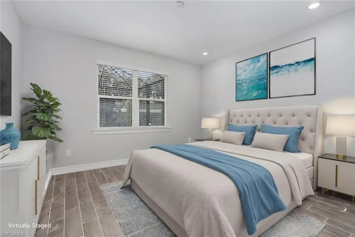 VIRTUALLY STAGED MASTER BEDROOM