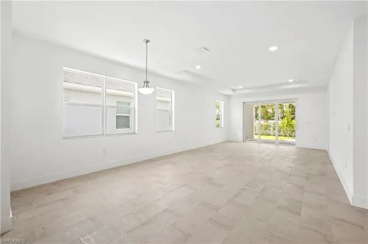 Great room and casual dining space