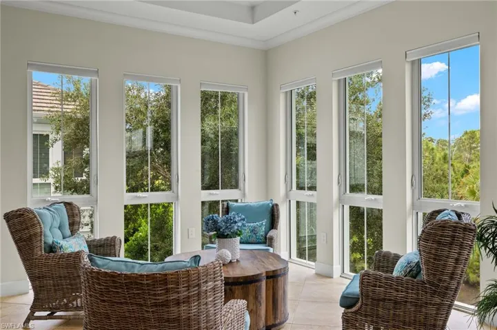 Sunroom featuring plenty of natural light