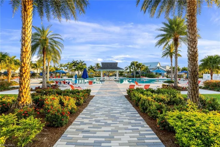 View of property's community featuring a gazebo and a pool