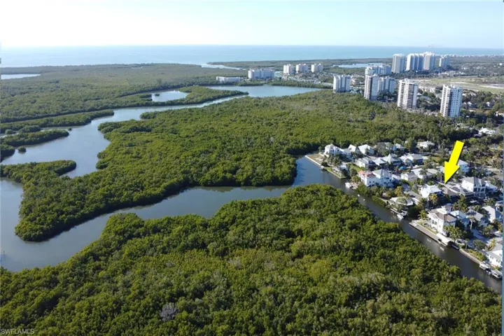 View of urban area with a large body of water