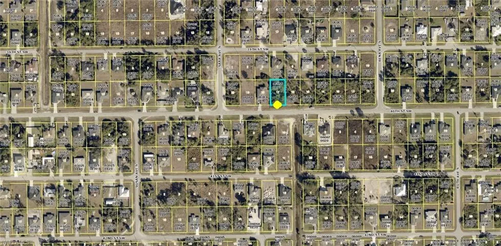 Aerial Parcel Map. Displaying the property and surrounding parcels