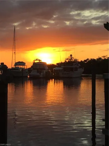 sunset in the Marina